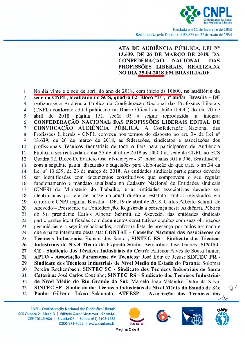 Ata de Audiência Pública - Técnicos Industriais - 1