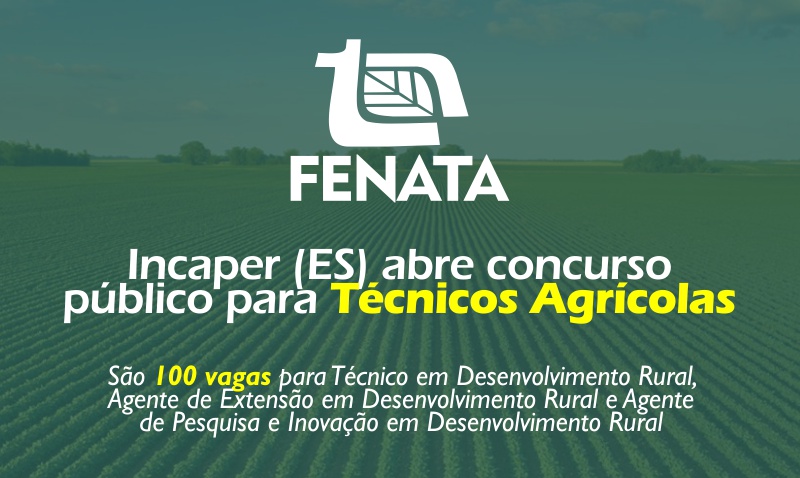 Incaper (ES) abre concurso público para Técnicos Agrícolas